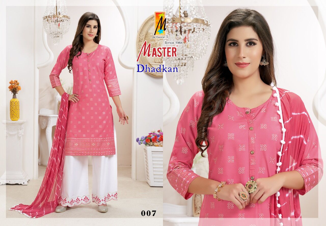 Master Dhadkan Regular Wear Wholesale Readymade Plazzo Suits
